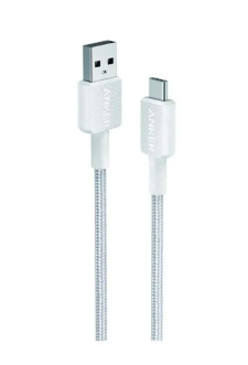 كابل 322 من USB-A إلى USB-C بطول 0.9 متر باللون الأبيض